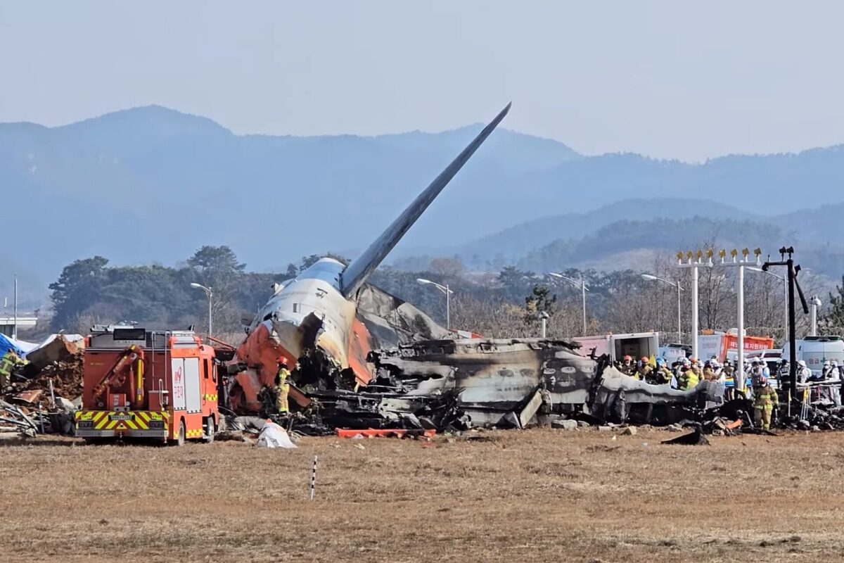 Jeju Air flight 2216 crash site