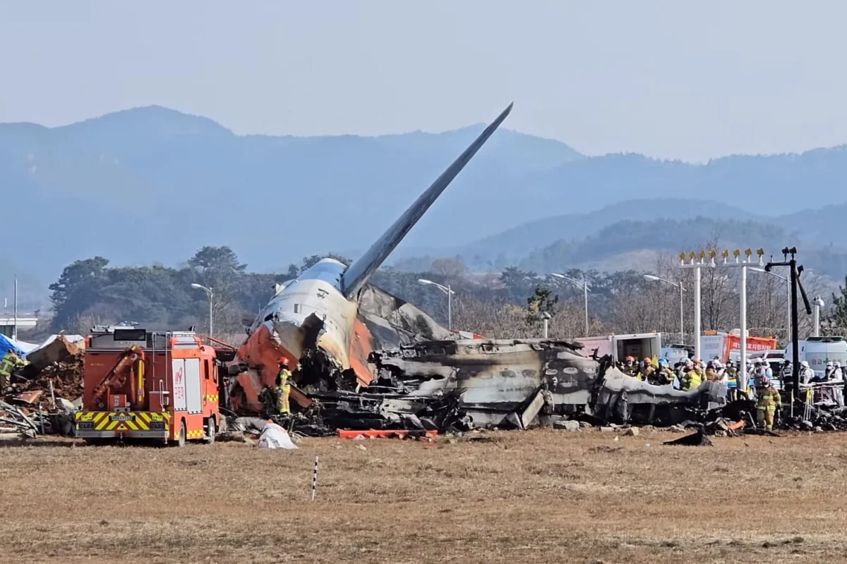 Jeju Air flight 2216 crash site Jeju Air flight 2216 crash site