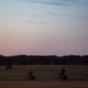 Patriot missile defense launchers stationed in an open field