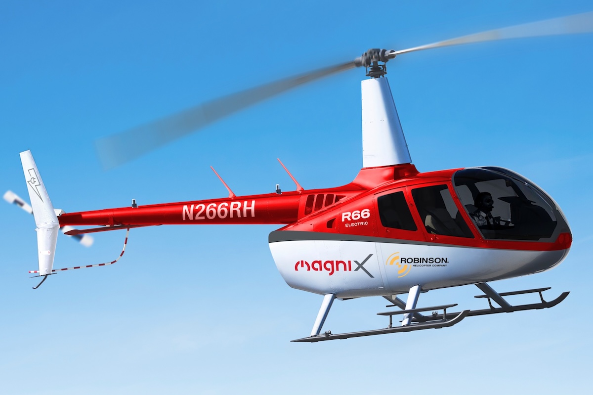 Robinson R66 electric magniX