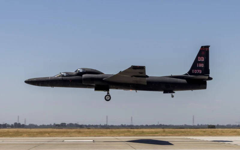 A 9th Reconnaissance Wing TU 2S Dragon Lady taking off