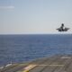 US Marine Corps F 35B Lands on JS Izumo