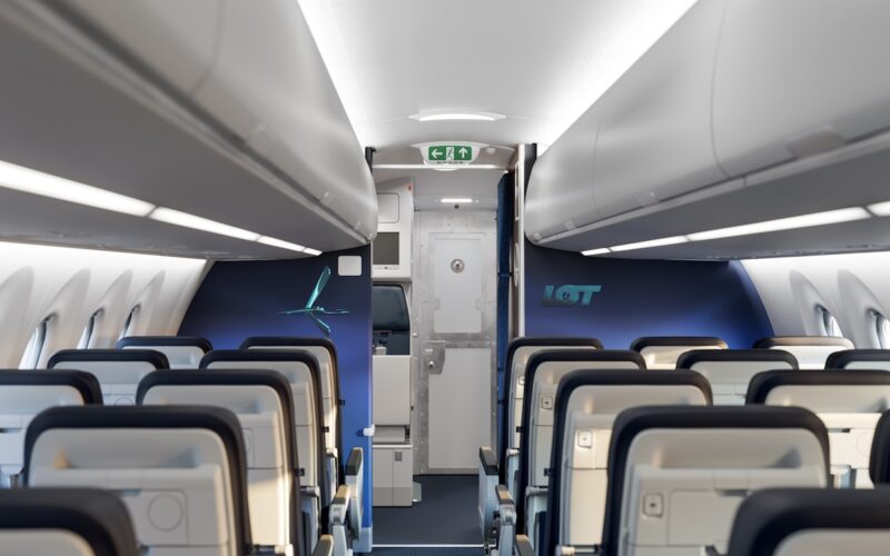 Airbus A220 LOT Polish Airlines Interior