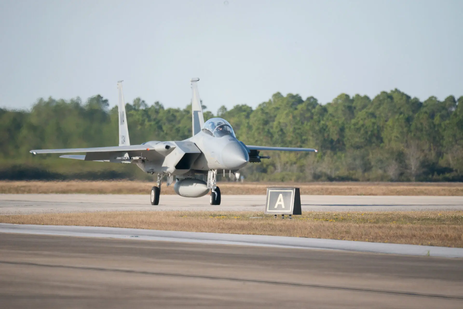 An F 15D Eagle during exercise Checkered Flag at Tyndall Air Force Base