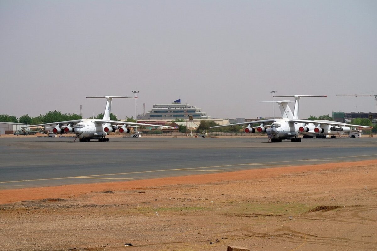Badr Airlines Ilyushin Il 76TD at Karthum Airport
