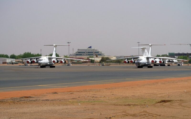 Badr Airlines Ilyushin Il 76TD at Karthum Airport