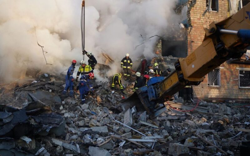 Destructions in Kyiv after Russian attack 2025 08 28