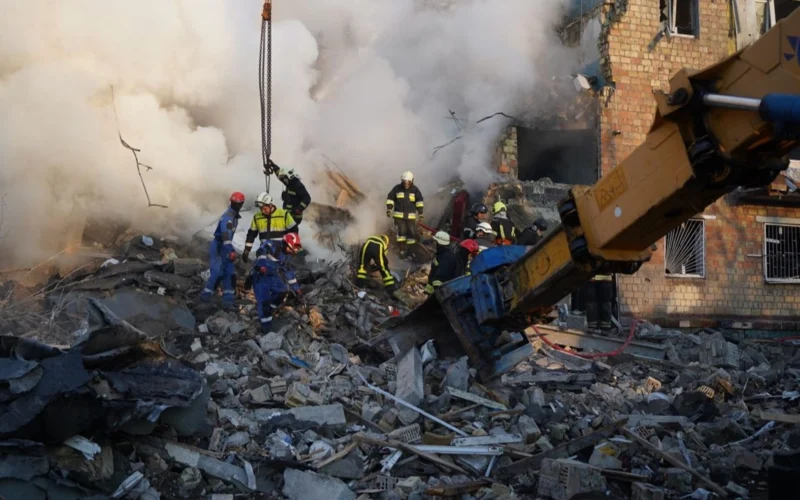 Destructions in Kyiv after Russian attack 2025 08 28