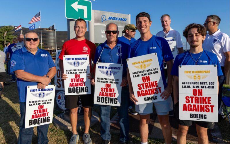 IAM Union striking defense workers
