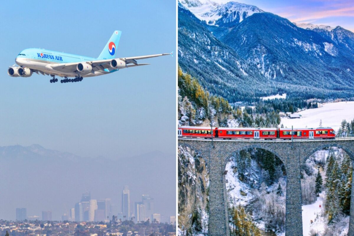 Korean Air and Swiss Fed Rail collaboration