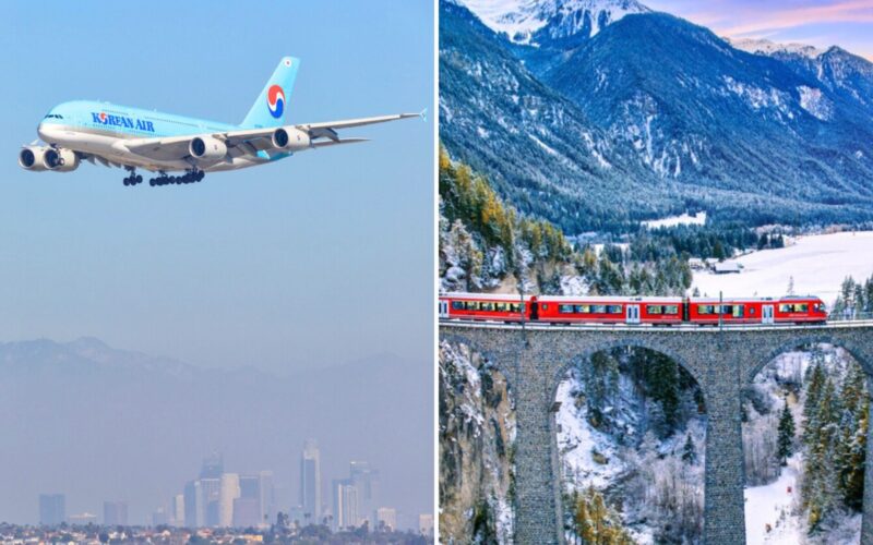 Korean Air and Swiss Fed Rail collaboration