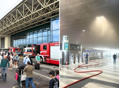 Milan Airport set on fire by pax
