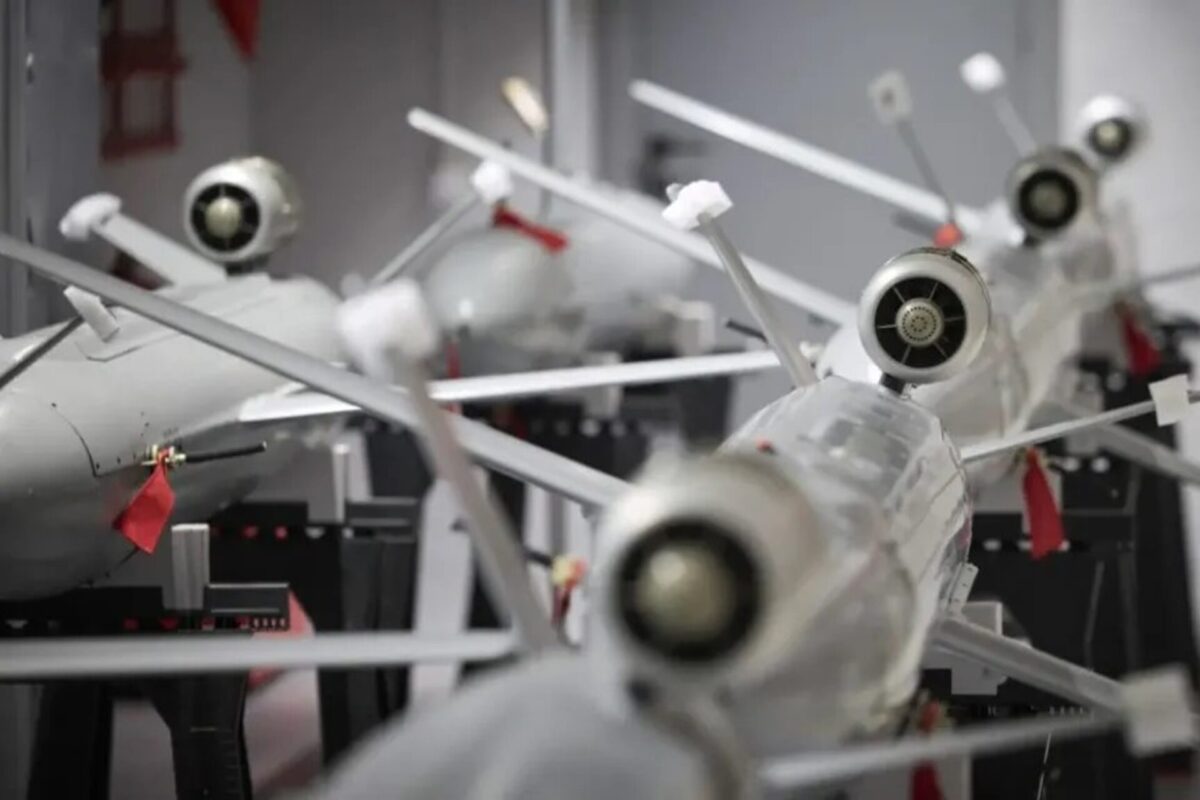 Missiles being produced in a Ukrainian factory