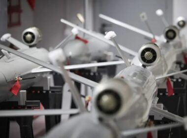 Missiles being produced in a Ukrainian factory