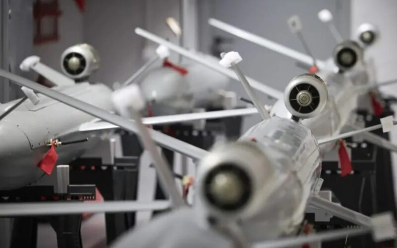 Missiles being produced in a Ukrainian factory