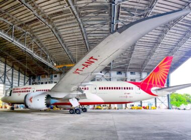 Retrofitted Air India B787-8 aircraft