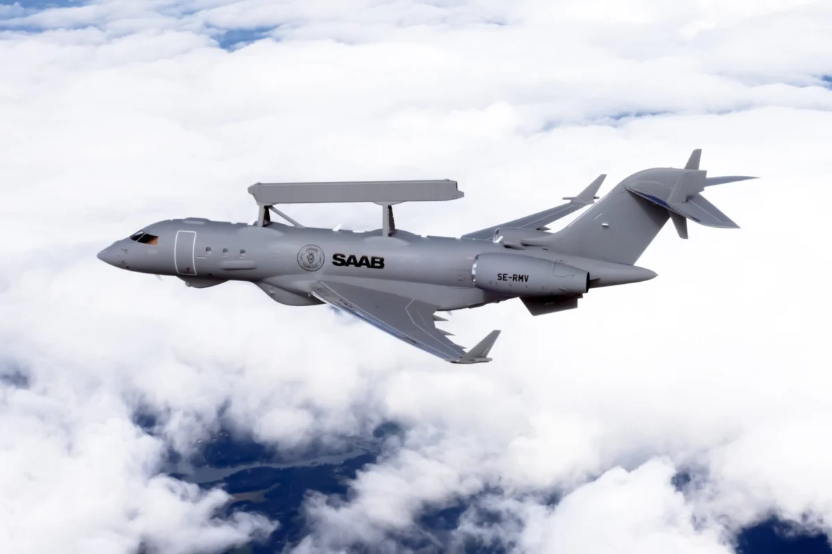 Saab GlobalEye aircraft based on Bombardier airframe