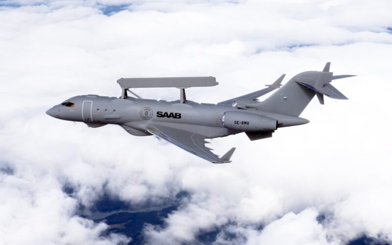 Saab GlobalEye aircraft based on Bombardier airframe