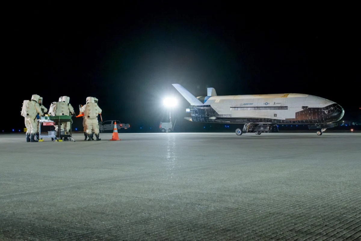 The Boeing X 37B space plane The Boeing X 37B space plane