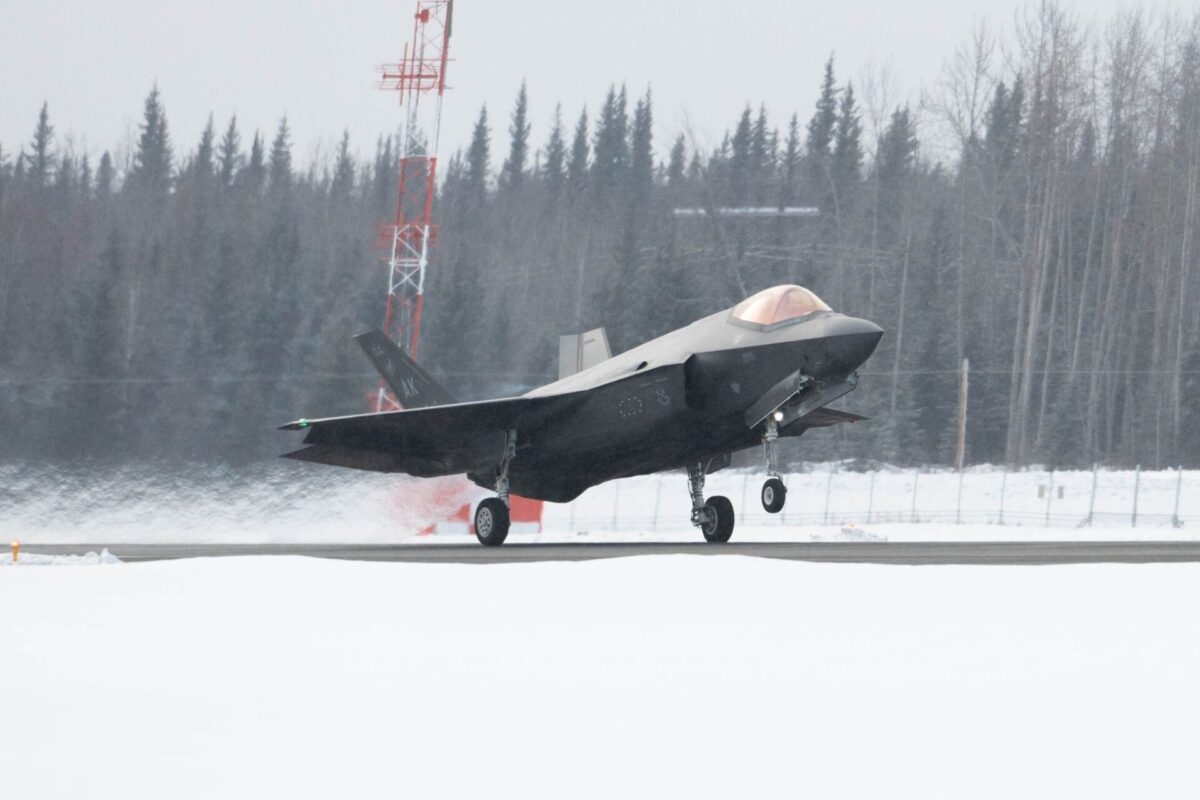 USAF F 35Aat Eielson Air Force Base Alaska