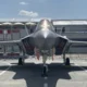 USAF Lockheed Martin F 35 fighter jet at Paris Air Show 2025