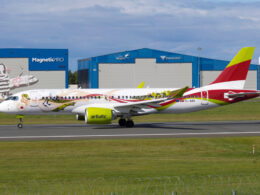 airBaltic Airbus A220 300 wearing special Baltic Heritage livery