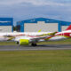 airBaltic Airbus A220 300 wearing special Baltic Heritage livery