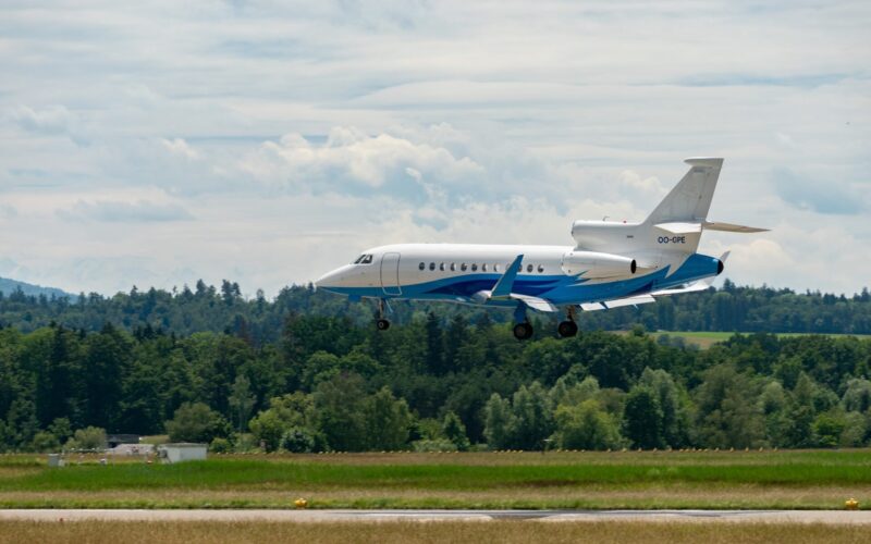 Dassault Falcon 900LX registration OO GPE operated by Luxaviation Belgium