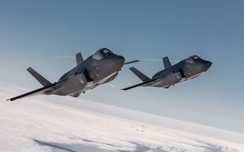 Dutch F 35 fighter jets flying a NATO mission in Poland Dutch F 35 fighter jets flying a NATO mission in Poland