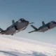 Dutch F 35 fighter jets flying a NATO mission in Poland