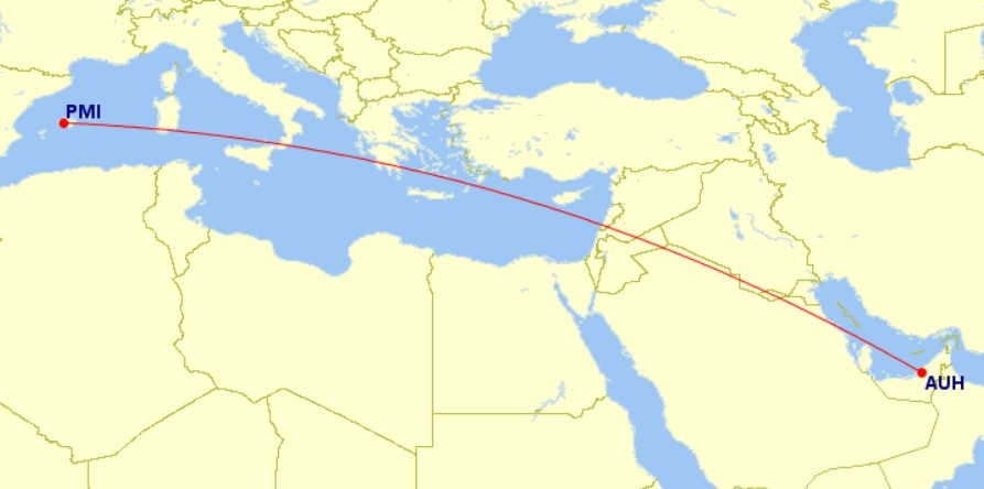 Etihad route