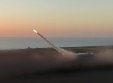 Ukrainian Flamingo long-range missile launches