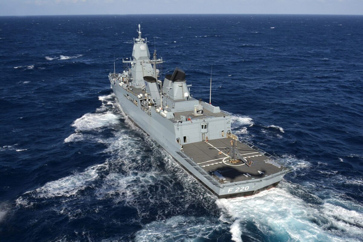 German frigate Hamburg