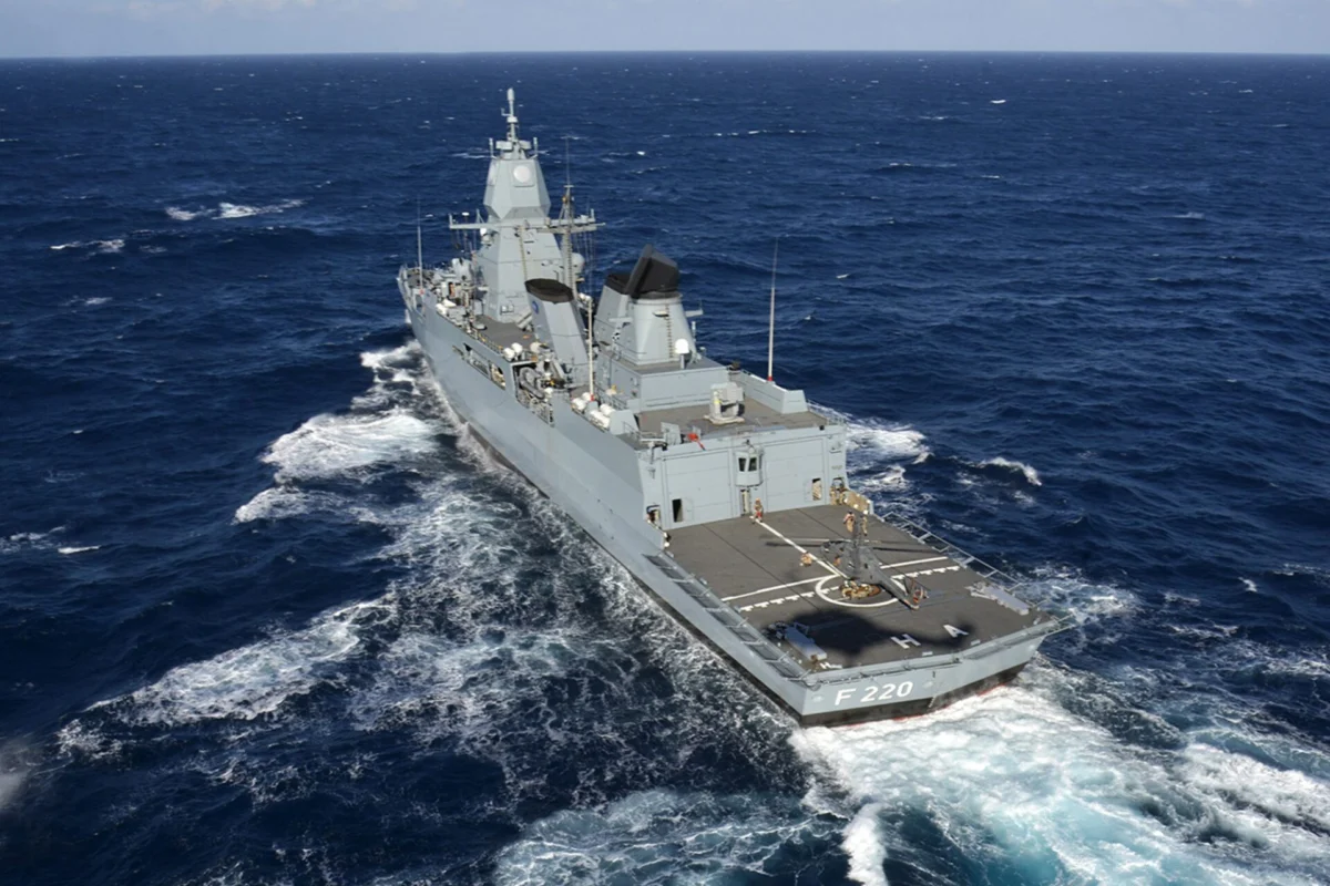 German frigate Hamburg