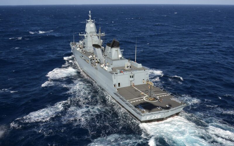 German frigate Hamburg