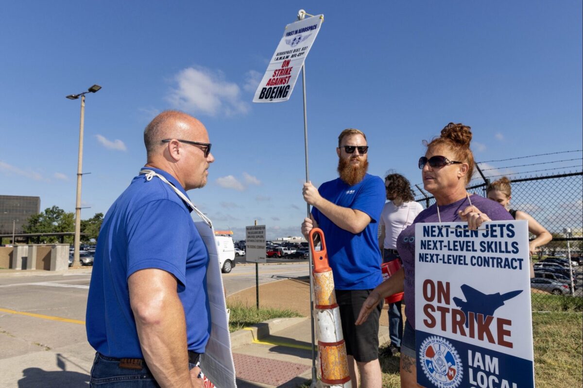 IAM members at Boeing Defense