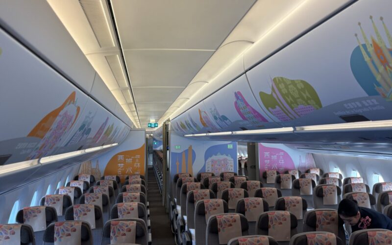 China Eastern Barcelona cabin China Eastern Barcelona cabin