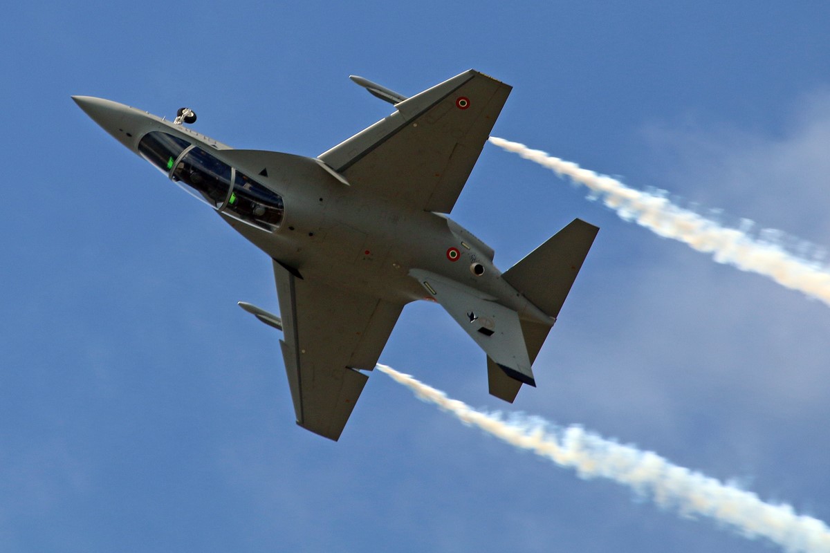 Italian Aermacchi M 346 jet trainer