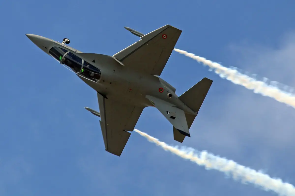 Italian Aermacchi M 346 jet trainer Italian Aermacchi M 346 jet trainer