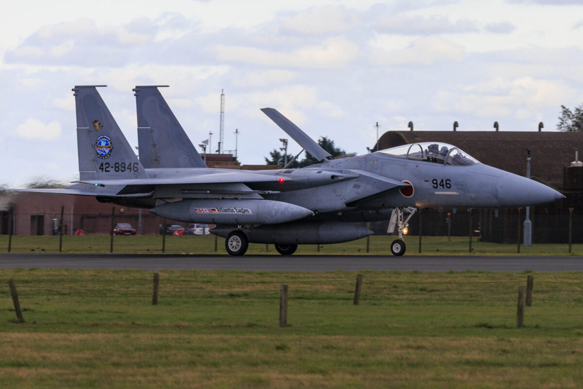 Japan Air Self Defense Force F 15J deploys to United Kingdom