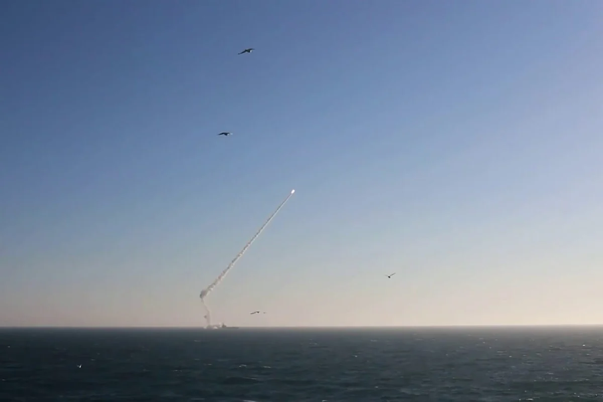 Launch of Zircon hypersonic missile during Zapad 2025