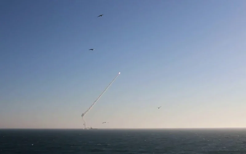 Launch of Zircon hypersonic missile during Zapad 2025