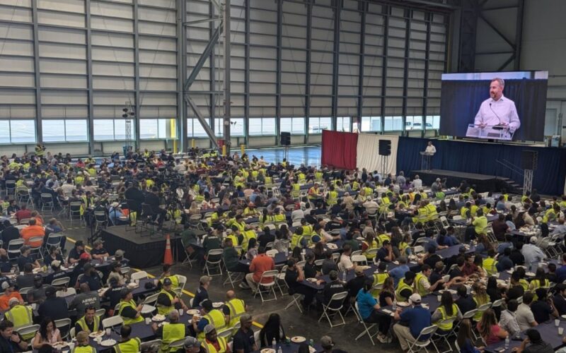 Airbus A320 final assembly line in Mobile