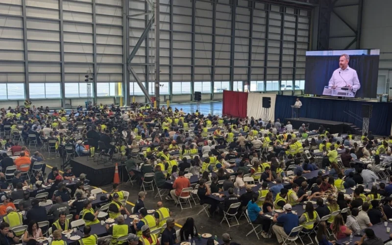 Airbus A320 final assembly line in Mobile