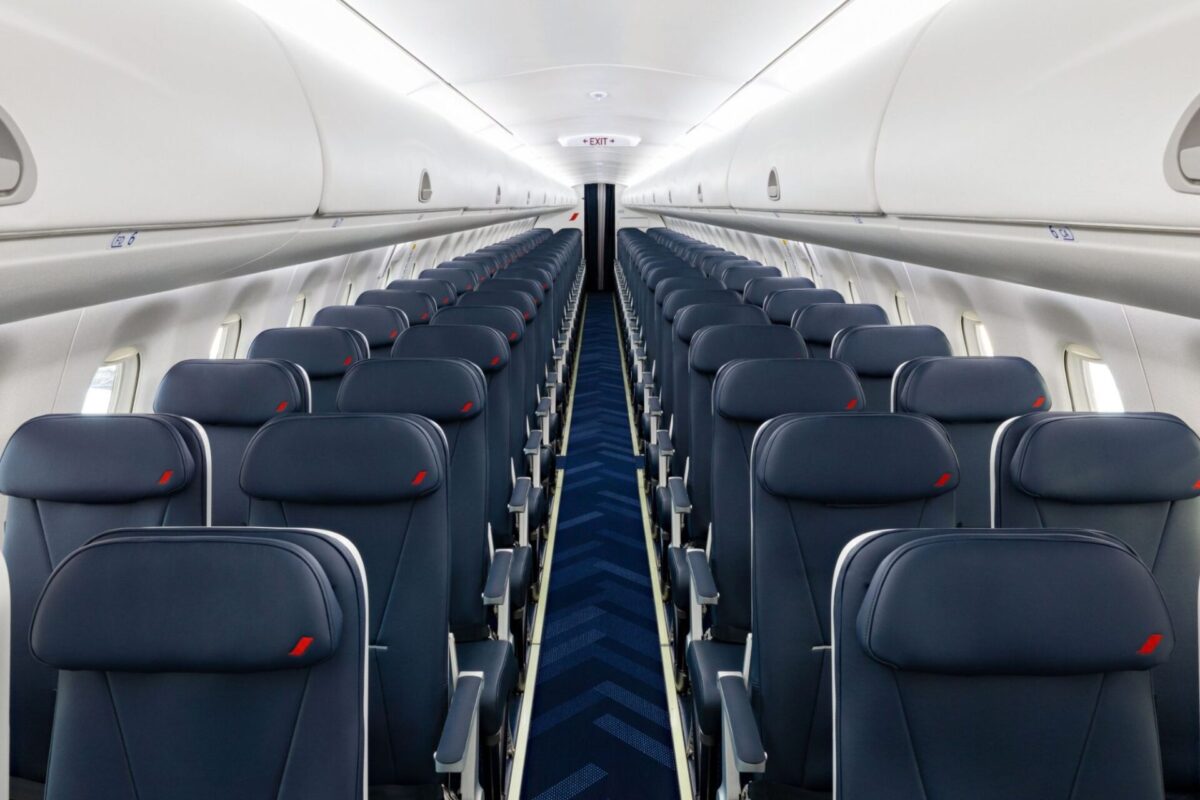 New Air France E190 cabin