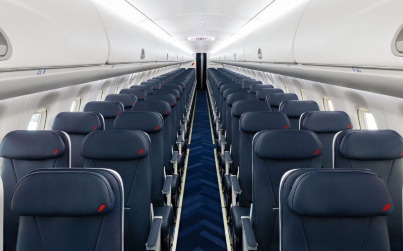 New Air France E190 cabin