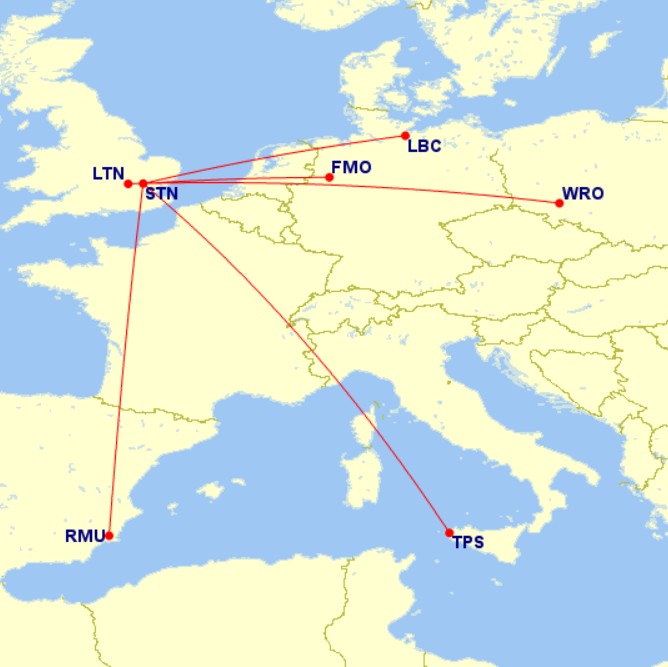 Ryanair routes