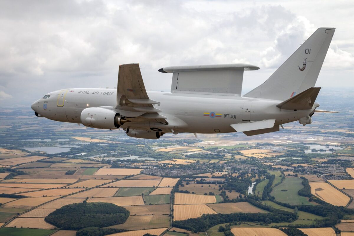 Royal Air Force E 7A Wedgetail airborne warning and control aircraft