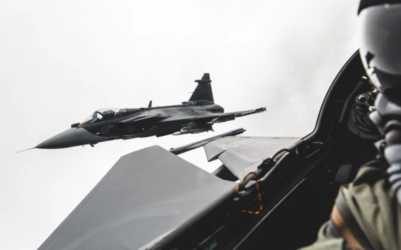 Saab Gripen E fighter jets