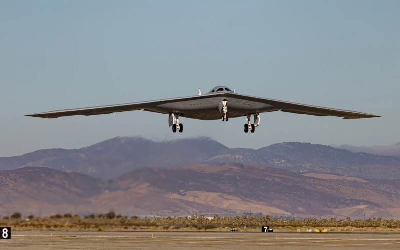 US Air Force announces arrival of second B 21 test aircraft at Edwards AFB